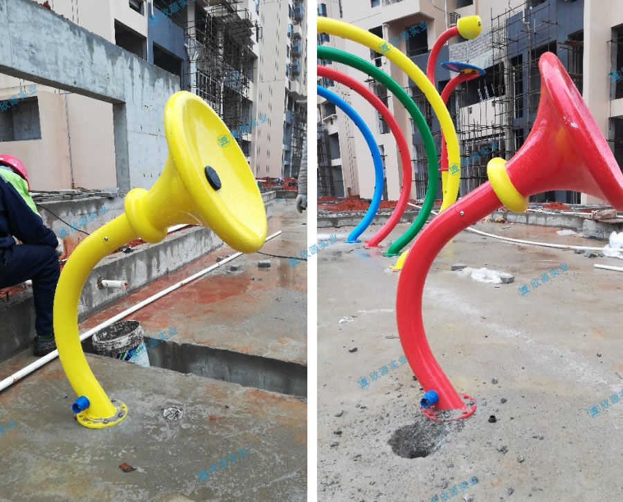 冰斗戏水小品